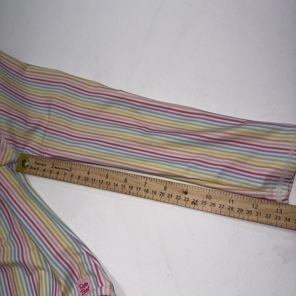 Ruffle‎ Butts Pink Striped Preppy Designer 1 Piece Bathing Suit SwimSuit Size 8 - Picture 10 of 14
